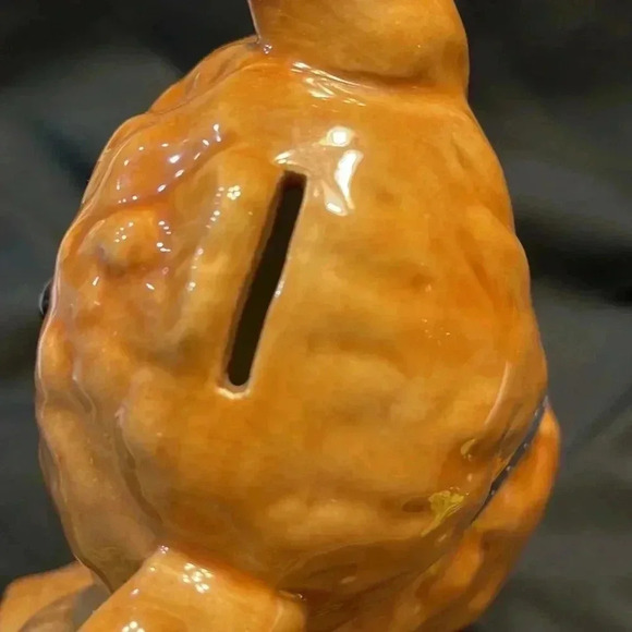 Ceramic Bear Figurine with Bow - Picture 5 of 5